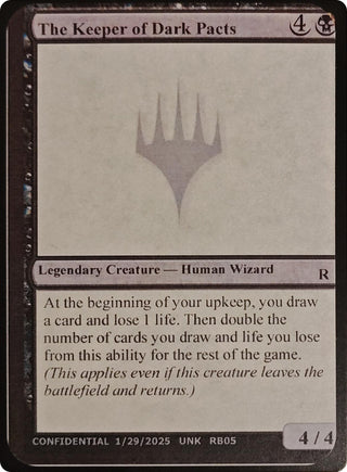 Image for The Keeper of Dark Pacts (Un-Known Event Playtest Cards) - Magic: The Gathering