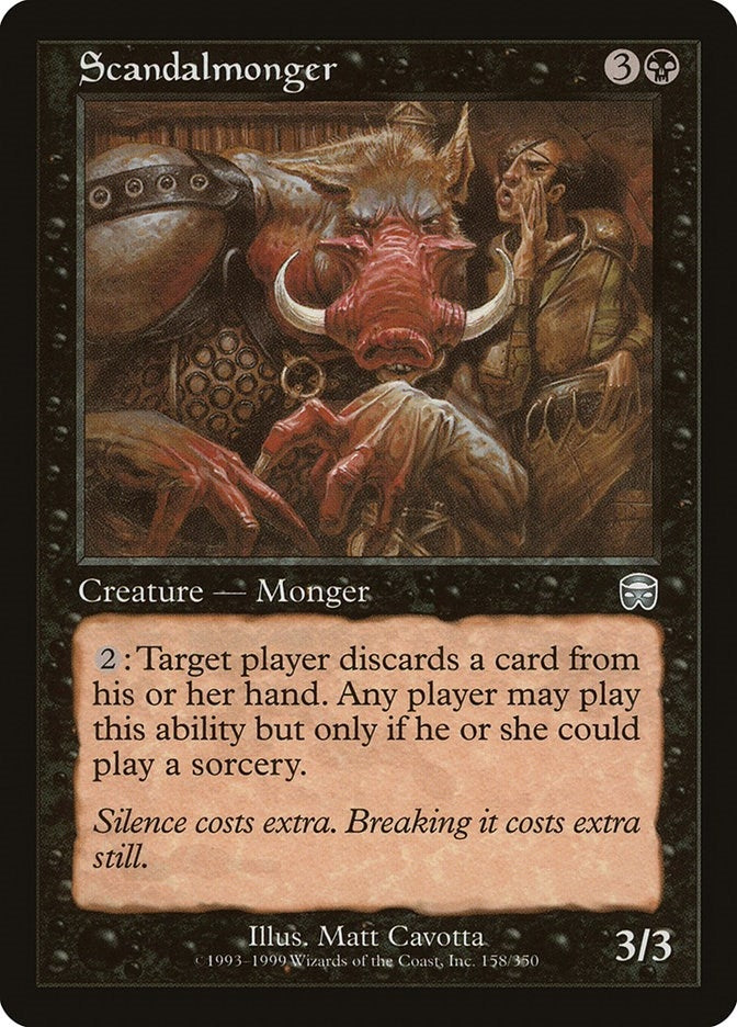 Scandalmonger (158) [MMQ] - MTG Single