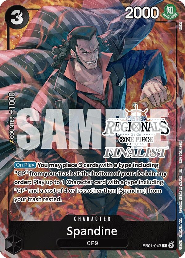 Image for Spandine (Online Regional Finalist Card Set 2025 Vol.1) (EB01-043) (One Piece Promotion Cards) - One Piece Card Game