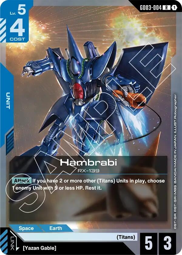 Image for Hambrabi (GD03-004) (Steel Requiem) - Gundam Card Game