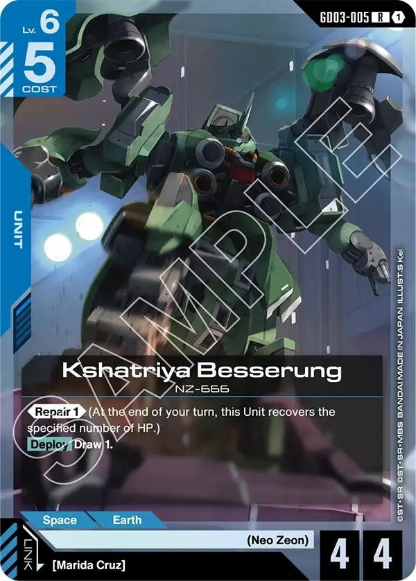 Image for Kshatriya Besserung (GD03-005) (Steel Requiem) - Gundam Card Game
