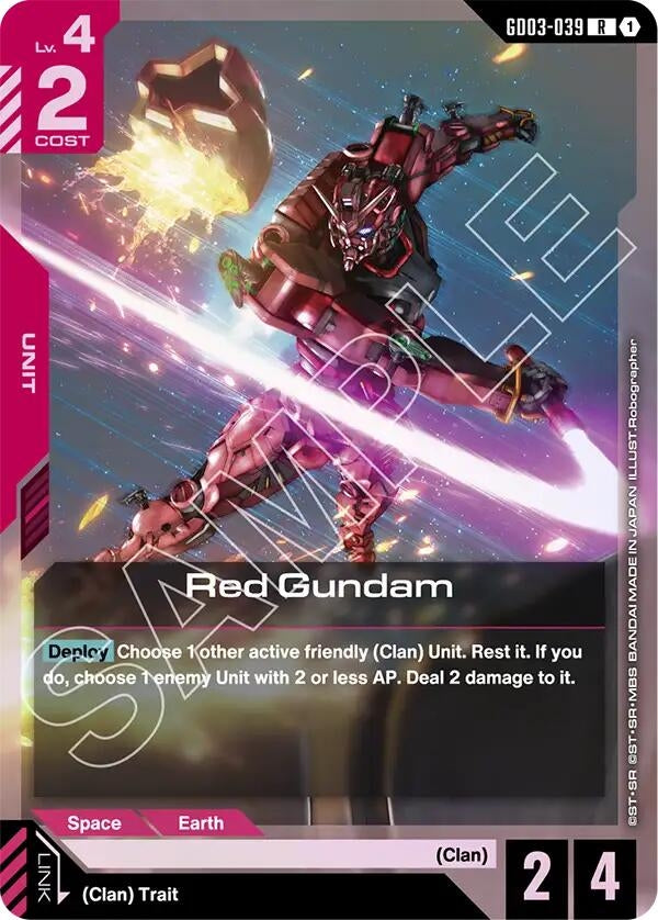 Image for Red Gundam (GD03-039) (Steel Requiem) - Gundam Card Game