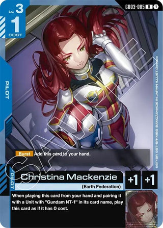 Image for Christina Mackenzie (GD03-085) (Steel Requiem) - Gundam Card Game