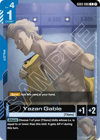 Image for Yazan Gable (GD03-086) (Steel Requiem) - Gundam Card Game