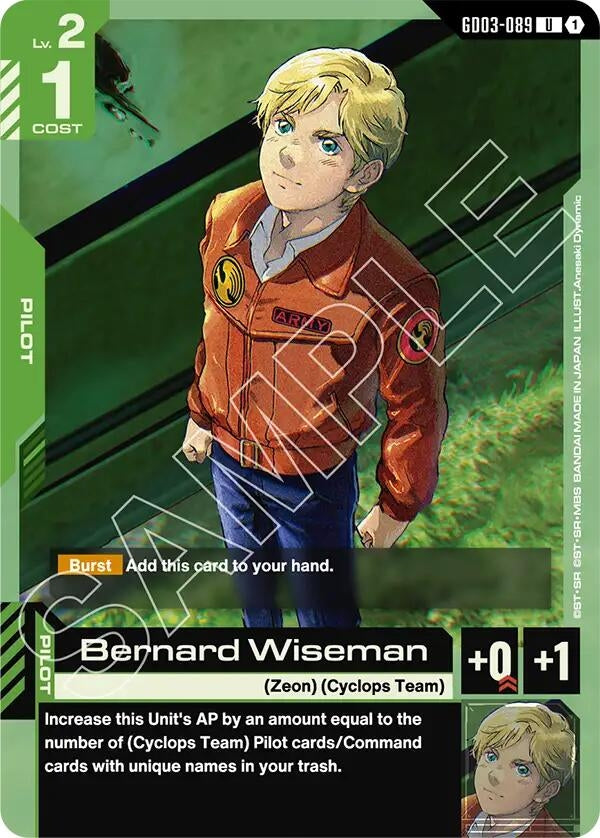 Image for Bernard Wiseman (GD03-089) (Steel Requiem) - Gundam Card Game