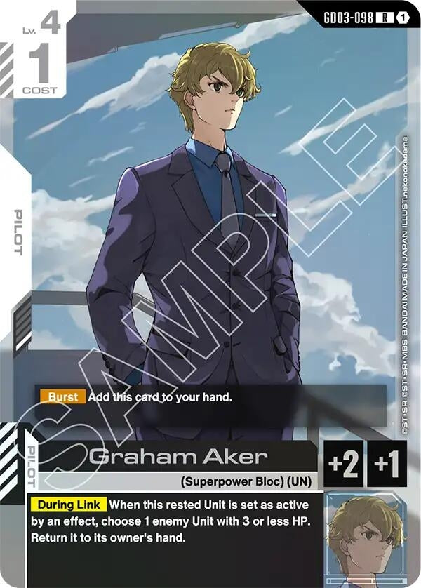 Image for Graham Aker (GD03-098) (Steel Requiem) - Gundam Card Game