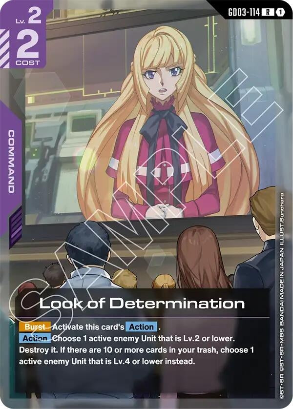 Image for Look of Determination (GD03-114) (Steel Requiem) - Gundam Card Game