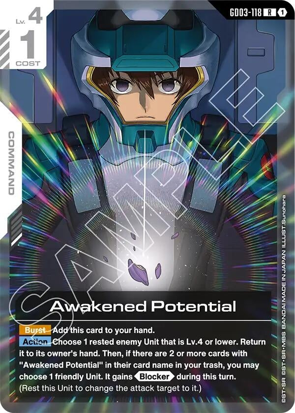 Image for Awakened Potential (GD03-118) (Steel Requiem) - Gundam Card Game