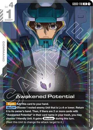 Image for Awakened Potential (GD03-118) (Steel Requiem) - Gundam Card Game