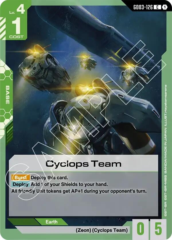 Image for Cyclops Team (GD03-126) (Steel Requiem) - Gundam Card Game