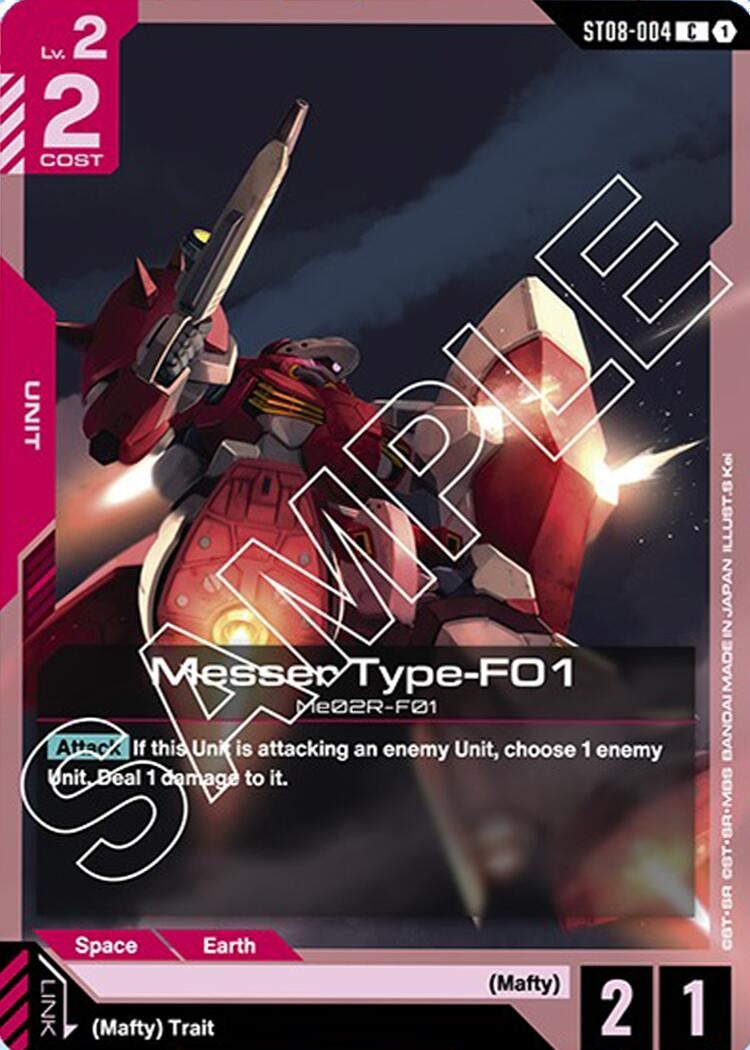 Image for Messer Type-F01 (ST08-004) (Starter Deck 08: Flash of Radiance) - Gundam Card Game
