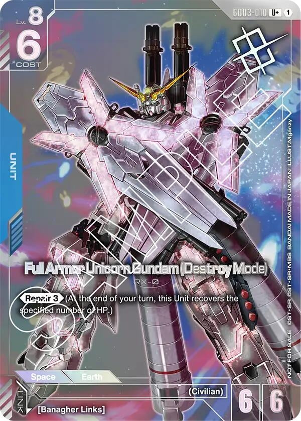 Image for Full Armor Unicorn Gundam (Destroy Mode) (Store Tournament Winner Pack 03) (GD03-010) (Gundam Promotional Cards) - Gundam Card Game