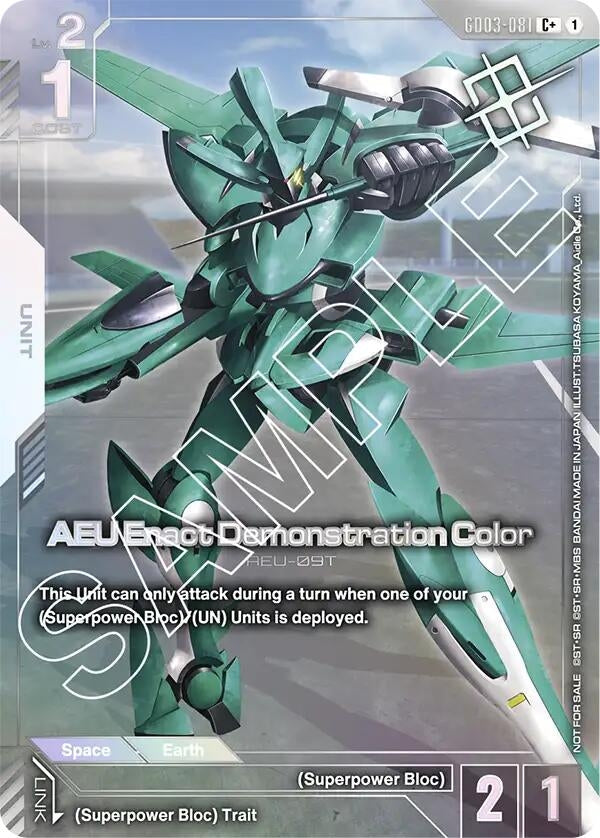 Image for AEU Enact Demonstration Color (Store Tournament Winner Pack 03) (GD03-081) (Gundam Promotional Cards) - Gundam Card Game