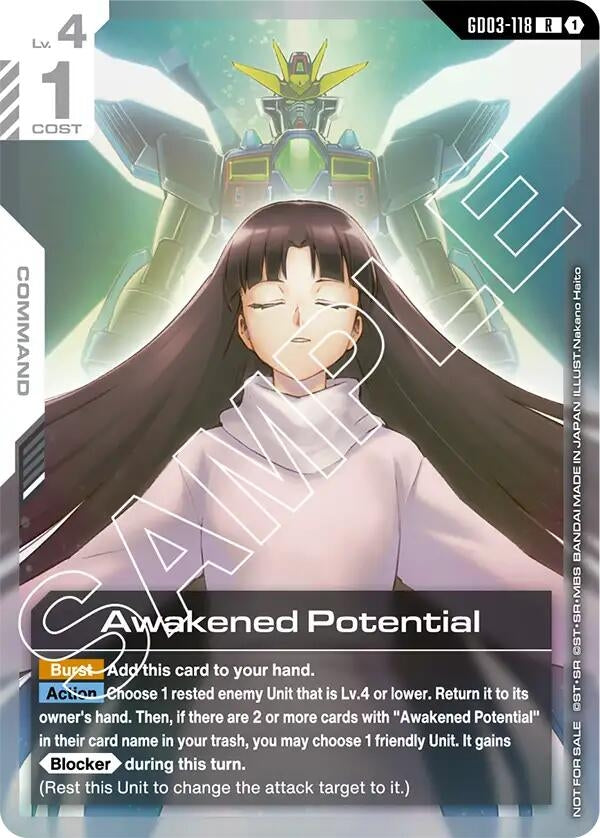 Image for Awakened Potential (Store Tournament Participant Pack 03) (GD03-118) (Gundam Promotional Cards) - Gundam Card Game