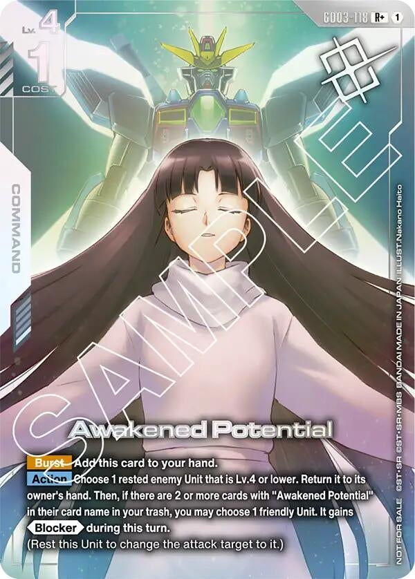 Image for Awakened Potential (Store Tournament Winner Pack 03) (GD03-118) (Gundam Promotional Cards) - Gundam Card Game