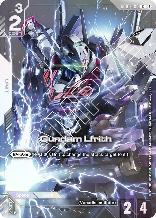 Image for Gundam Lfrith (Premium Card Collection) (GD01-086) (Gundam Promotional Cards) - Gundam Card Game