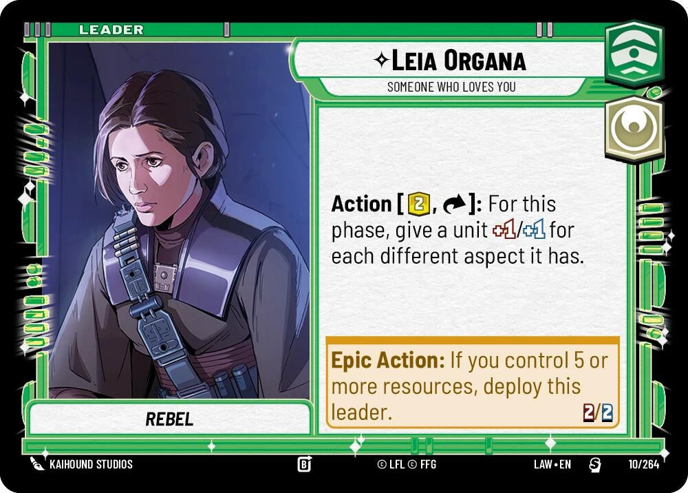 Image for Leia Organa - Someone Who Loves You (10/264) (A Lawless Time) - Star Wars: Unlimited