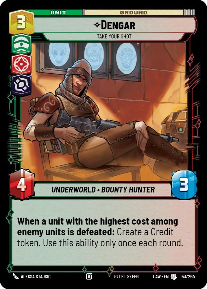 Image for Dengar - Take Your Shot (53/264) (A Lawless Time) - Star Wars: Unlimited