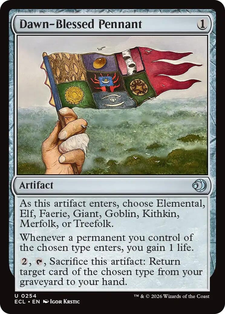 Image for Dawn-Blessed Pennant (254) (Lorwyn Eclipsed) - Magic: The Gathering