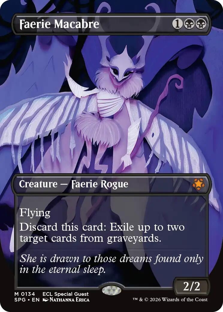 Image for Faerie Macabre (Borderless) (134) (Special Guests) - Magic: The Gathering