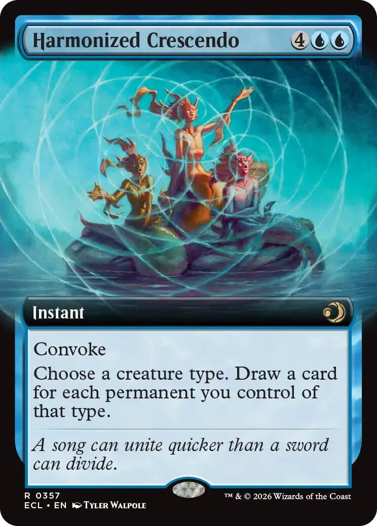 Image for Harmonized Crescendo (Extended Art) (357) (Lorwyn Eclipsed) - Magic: The Gathering