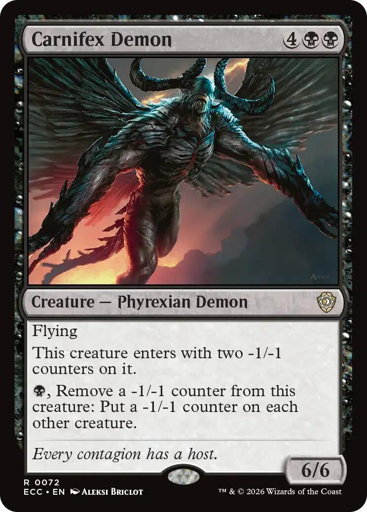Image for Carnifex Demon (72) (Lorwyn Eclipsed) - Magic: The Gathering