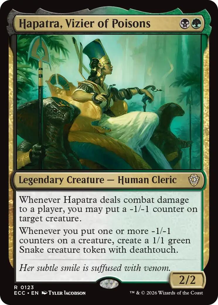 Image for Hapatra, Vizier of Poisons (123) (Lorwyn Eclipsed) - Magic: The Gathering
