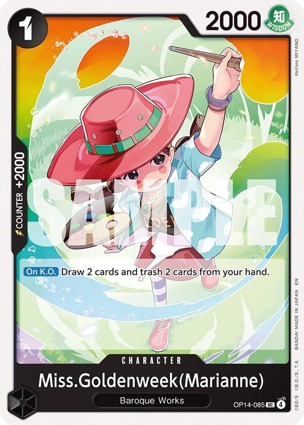 Image for Miss.Goldenweek(Marianne) (OP14-085) (The Azure Sea's Seven) - One Piece Card Game