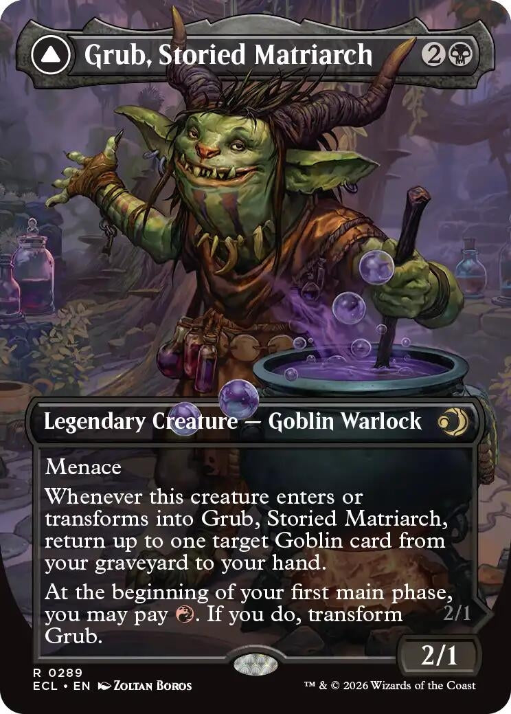 Image for Grub, Storied Matriarch (Borderless) (289) (Lorwyn Eclipsed) - Magic: The Gathering