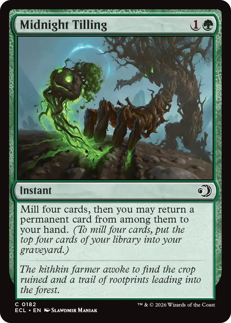 Image for Midnight Tilling (182) (Lorwyn Eclipsed) - Magic: The Gathering