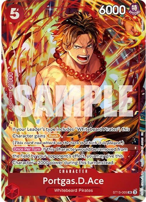 Image for Portgas.D.Ace (Illustration Box Vol.5) (ST15-005) (One Piece Promotion Cards) - One Piece Card Game