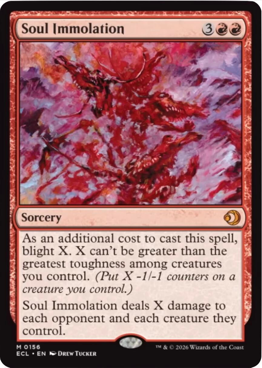 Image for Soul Immolation (156) (Lorwyn Eclipsed) - Magic: The Gathering