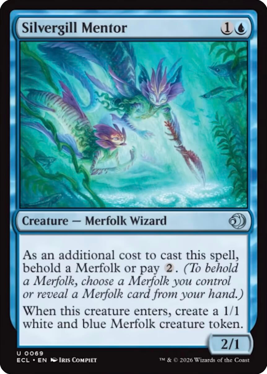 Image for Silvergill Mentor (69) (Lorwyn Eclipsed) - Magic: The Gathering
