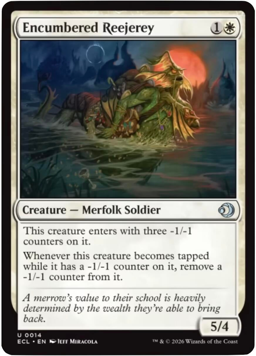 Image for Encumbered Reejerey (14) (Lorwyn Eclipsed) - Magic: The Gathering