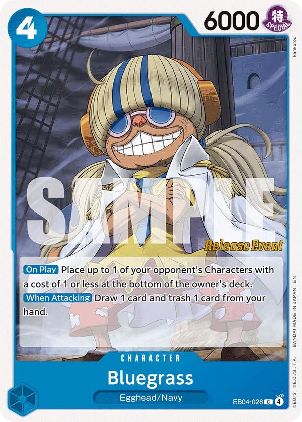 Image for Bluegrass (EB04-026) (The Azure Sea's Seven Release Event Cards) - One Piece Card Game