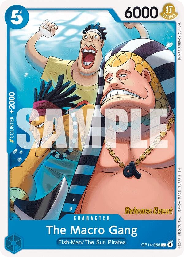 Image for The Macro Gang (OP14-055) (The Azure Sea's Seven Release Event Cards) - One Piece Card Game