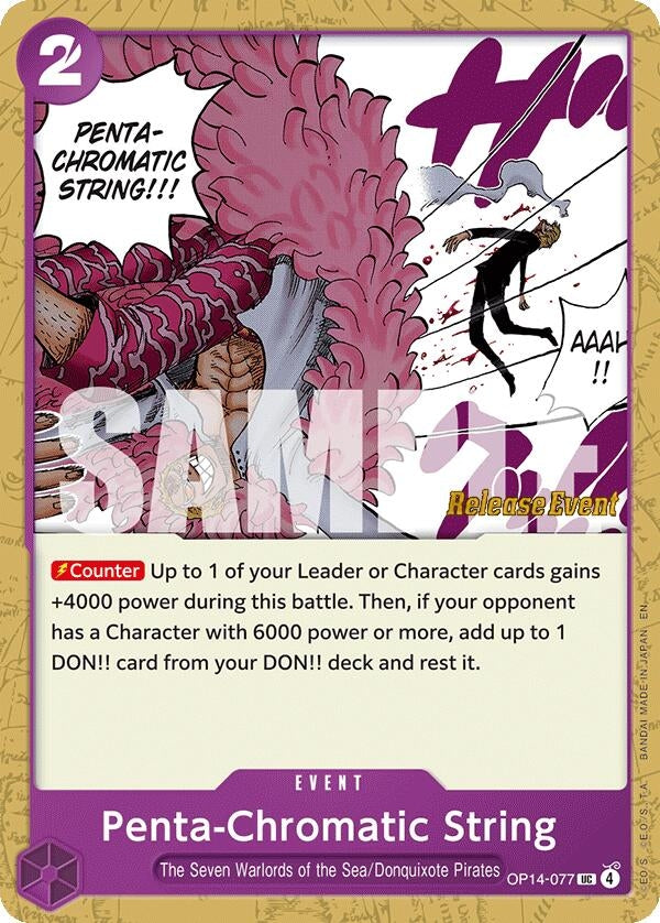 Image for Penta-Chromatic String (OP14-077) (The Azure Sea's Seven Release Event Cards) - One Piece Card Game