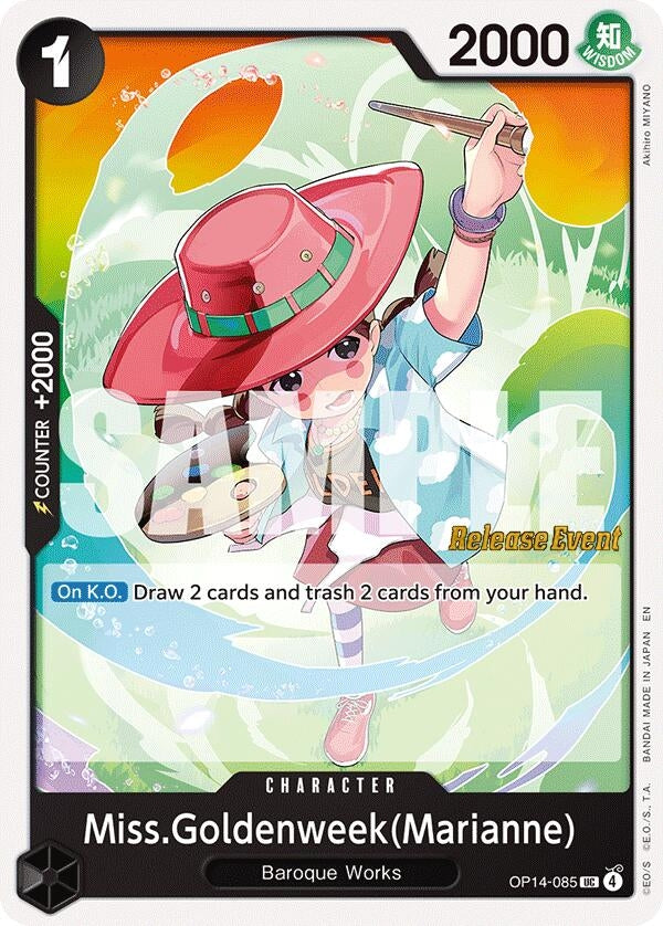 Image for Miss.Goldenweek(Marianne) (OP14-085) (The Azure Sea's Seven Release Event Cards) - One Piece Card Game
