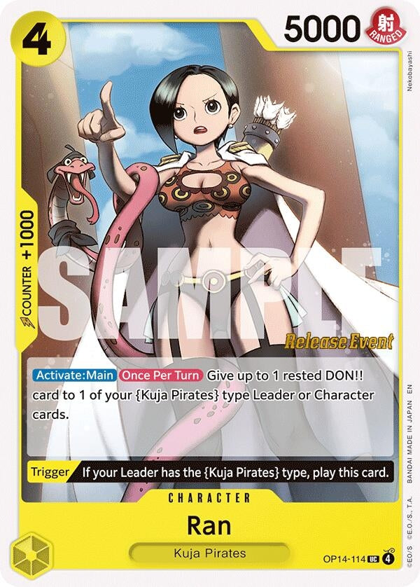 Image for Ran (OP14-114) (The Azure Sea's Seven Release Event Cards) - One Piece Card Game
