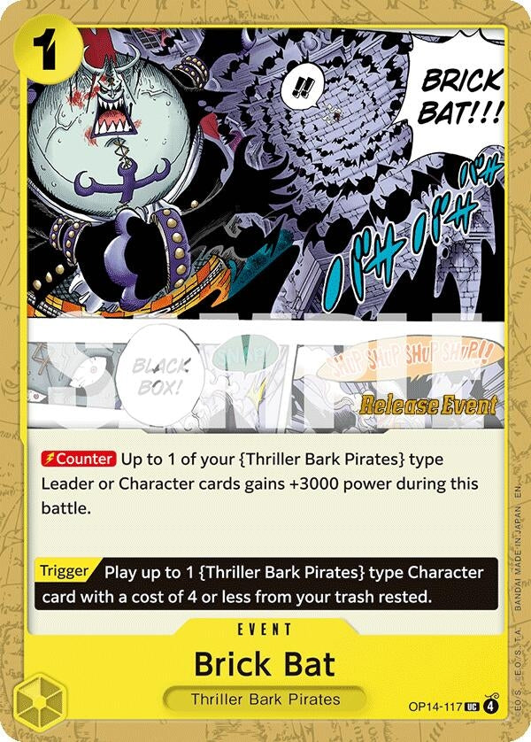 Image for Brick Bat (OP14-117) (The Azure Sea's Seven Release Event Cards) - One Piece Card Game