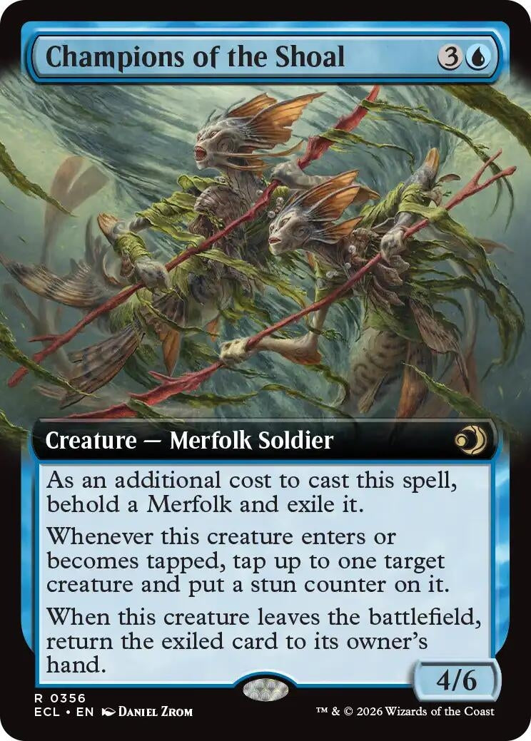 Image for Champions of the Shoal (Extended Art) (356) (Lorwyn Eclipsed) - Magic: The Gathering