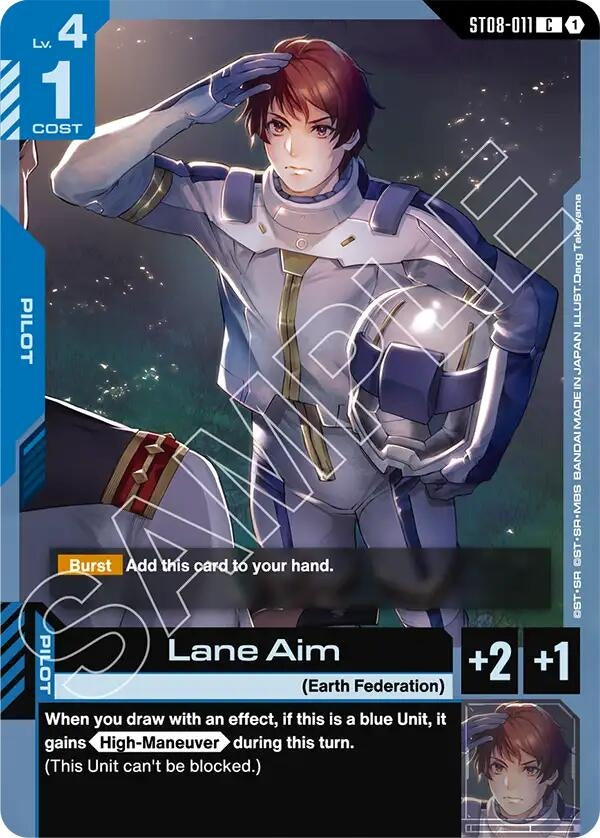 Image for Lane Aim (ST08-011) (Starter Deck 08: Flash of Radiance) - Gundam Card Game