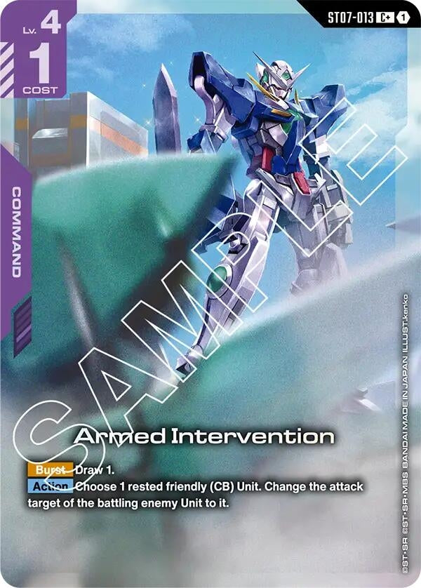 Image for Armed Intervention (C+) (ST07-013) (Starter Deck 07: Celestial Drive) - Gundam Card Game