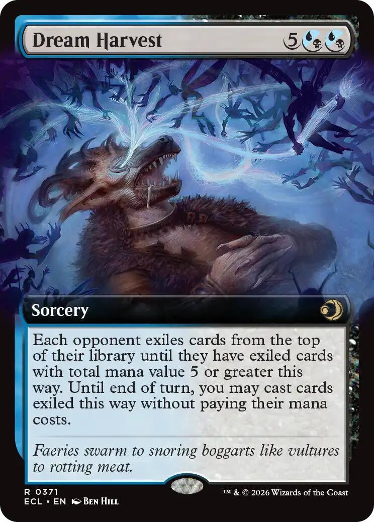 Image for Dream Harvest (Extended Art) (371) (Lorwyn Eclipsed) - Magic: The Gathering