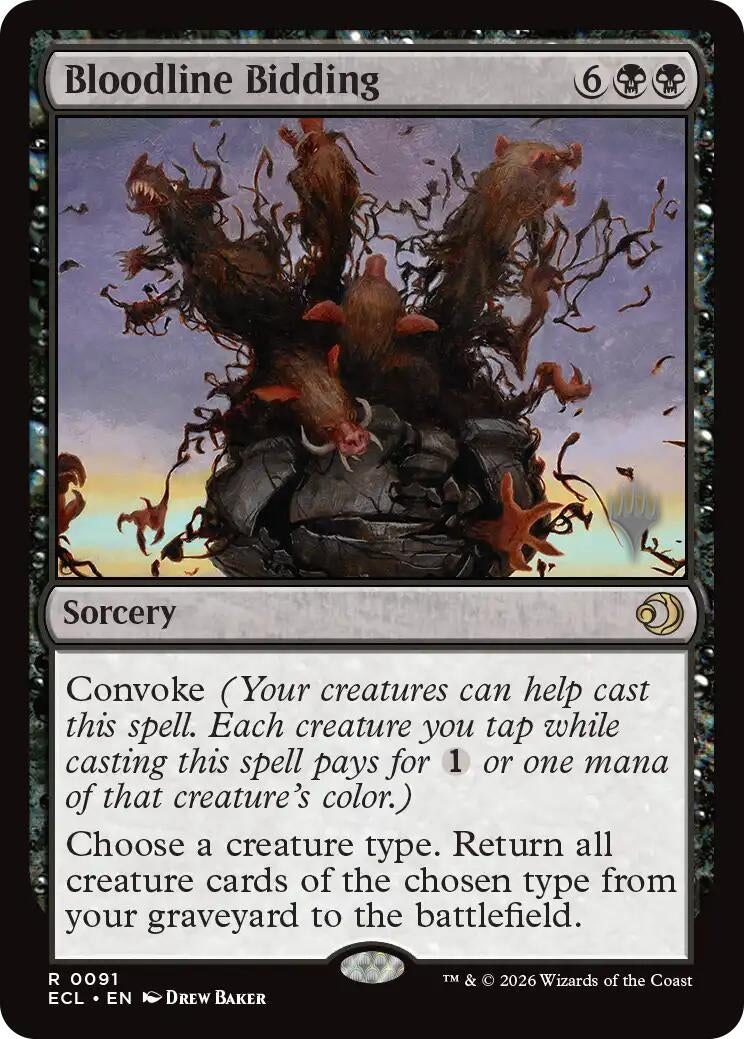 Image for Bloodline Bidding (91) (Lorwyn Eclipsed) - Magic: The Gathering