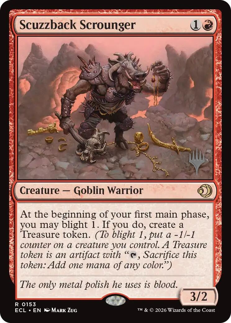 Image for Scuzzback Scrounger (153) (Promo Pack: Lorwyn Eclipsed) - Magic: The Gathering