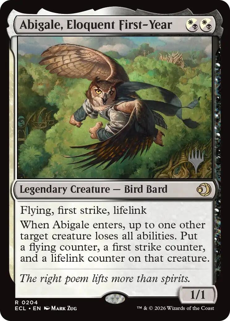 Image for Abigale, Eloquent First-Year (204) (Lorwyn Eclipsed) - Magic: The Gathering
