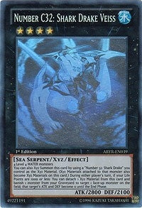 Number C32: Shark Drake Veiss (Ghost Rare) (39) (ABYR) - YuGiOh Single