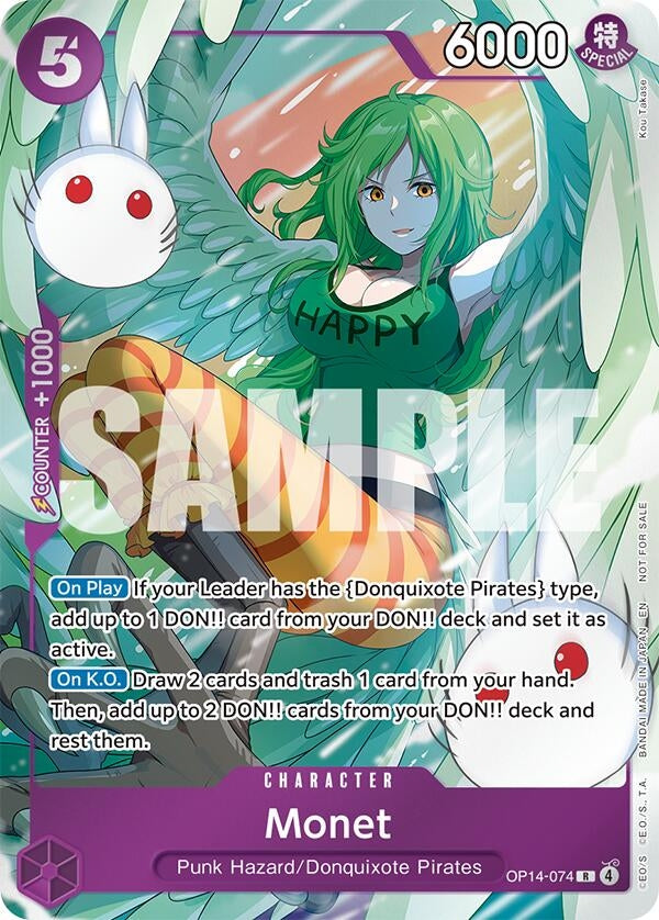 Image for Monet (Dash Pack) (OP14-074) (The Azure Sea's Seven) - One Piece Card Game