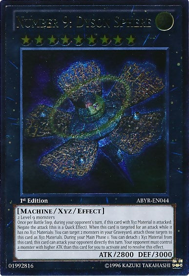 Number 9: Dyson Sphere (UTR) (44) (ABYR) - YuGiOh Single